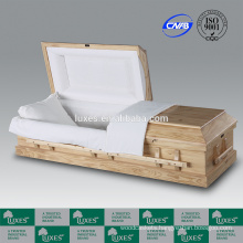 Hot Sale Cremation Casket LUXES American/US Style Clarion Pine Wood Casket
